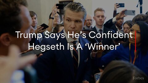 ⚡Trump Issues New Statement On Pete Hegseth Nomination