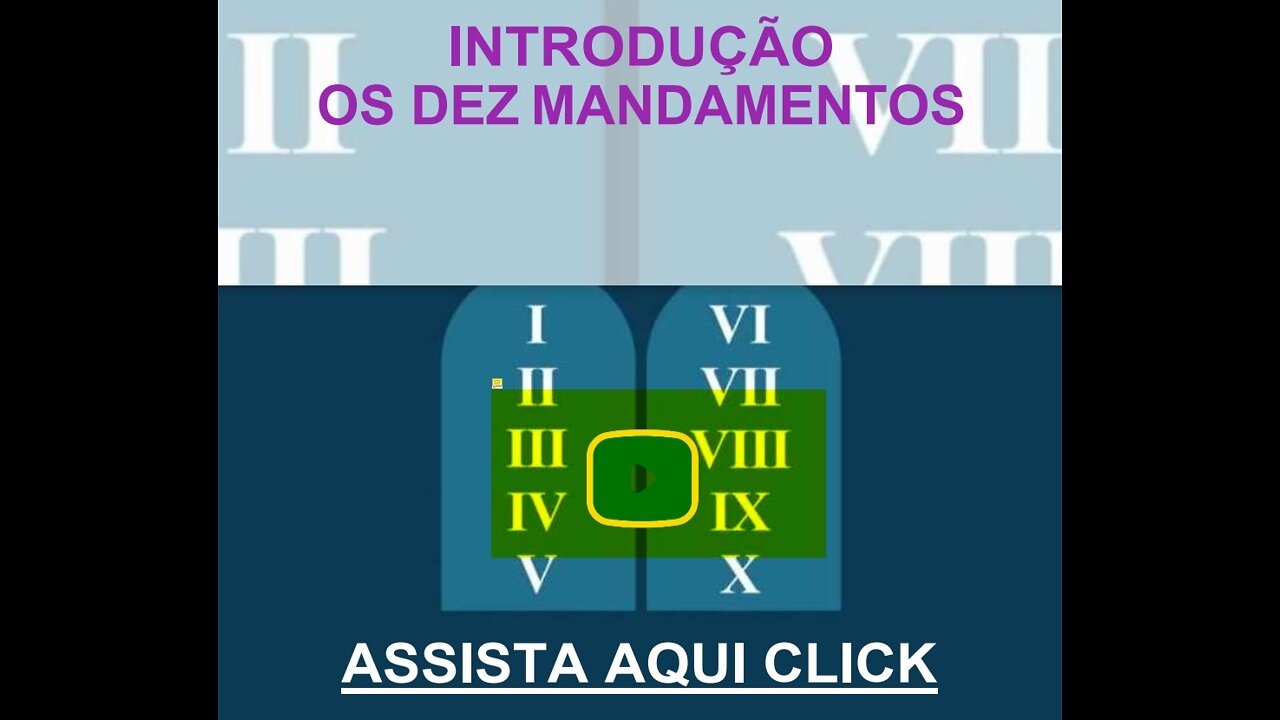 Os Dez Mandamentos: Introdução. O que Você Deve Saber