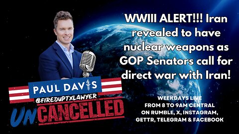 Iran | WWIII ALERT!!! Iran revealed to have nuclear weapons as GOP Senators call for direct war with Iran!