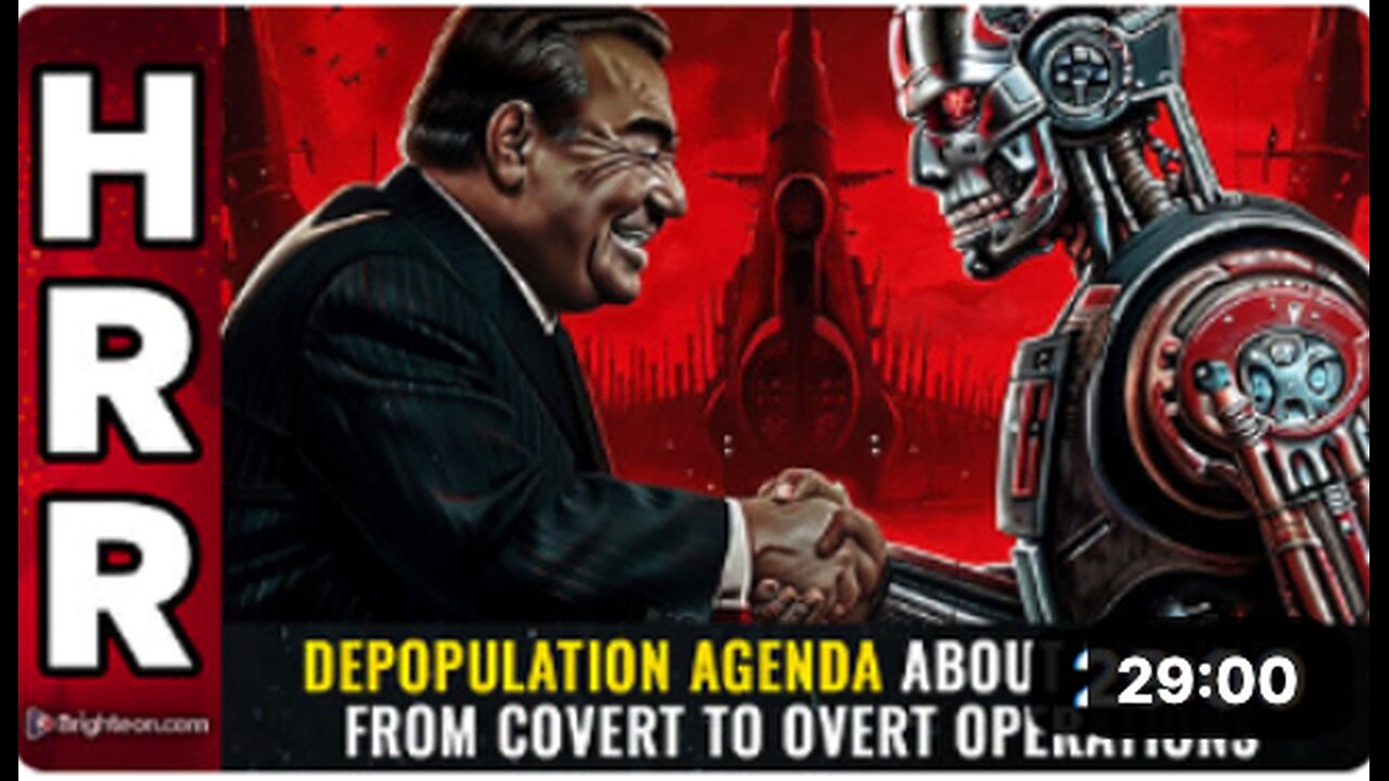 DEPOPULATION agenda about to shift from COVERT to OVERT operations