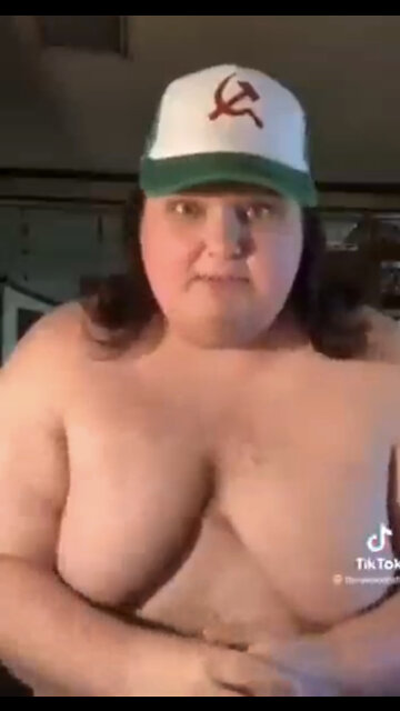 This communist land whale with breasts needs to be quadruple jabbed