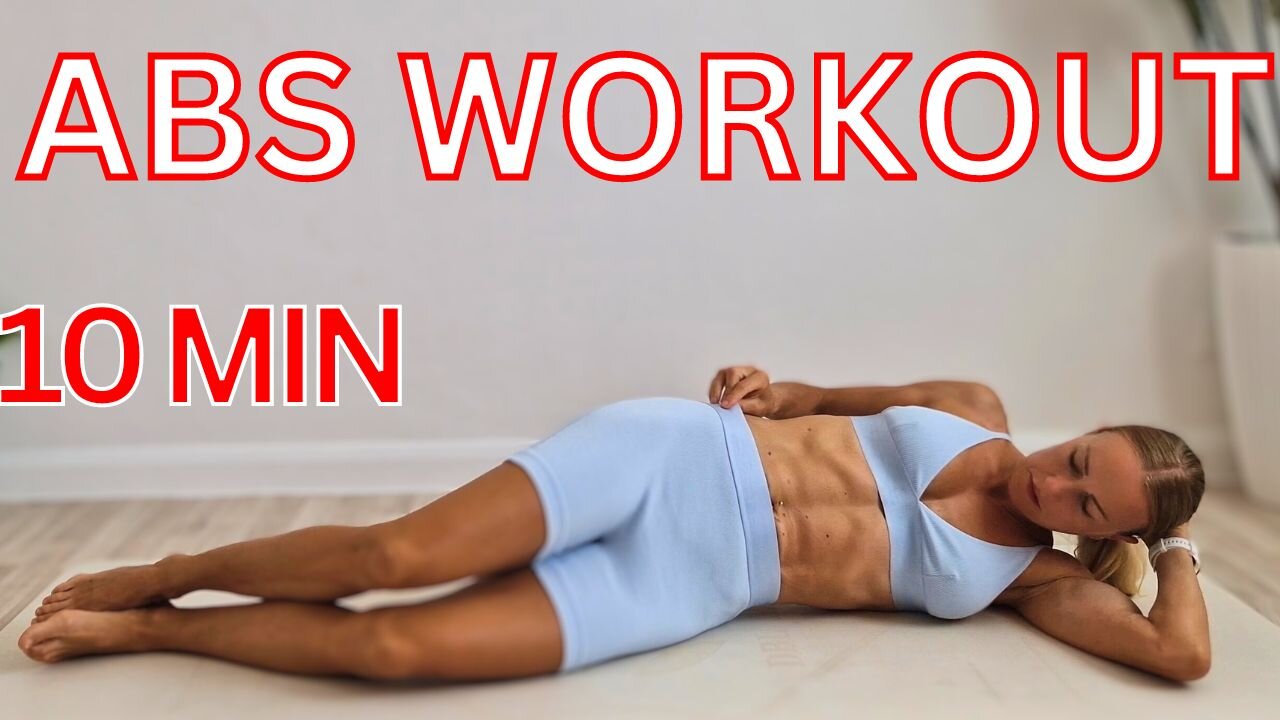 10 Min Abs Workout - Total CORE Routine (At HOME) Flat Ab , NO EQUIPMENT | SPORTY KASSIA