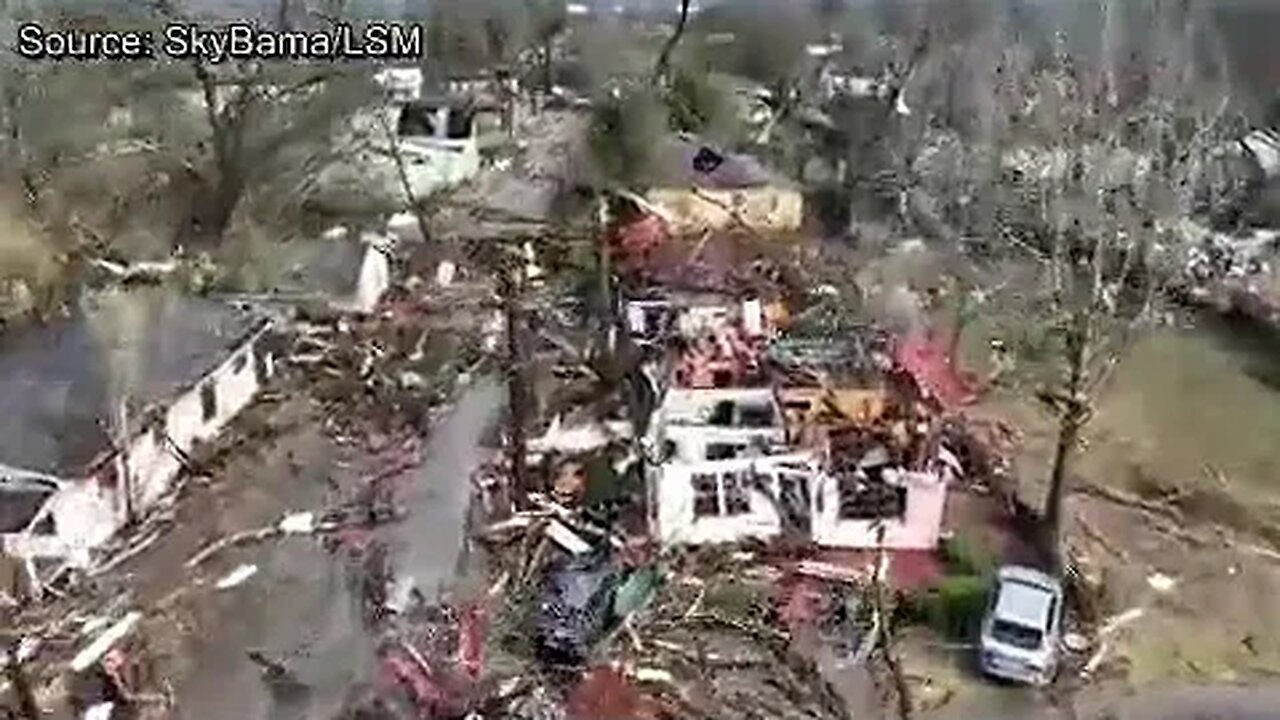 Cidade de Selma (Alabama, EUA) é destruída por tornado