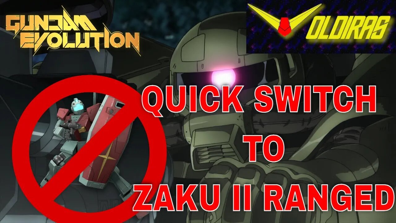 Gundam Evolution GM Quick Switch to Zaku II Ranged