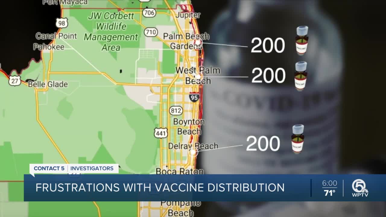 Frustration grows as Palm Beach County cities slow to distribute COVID-19 vaccine