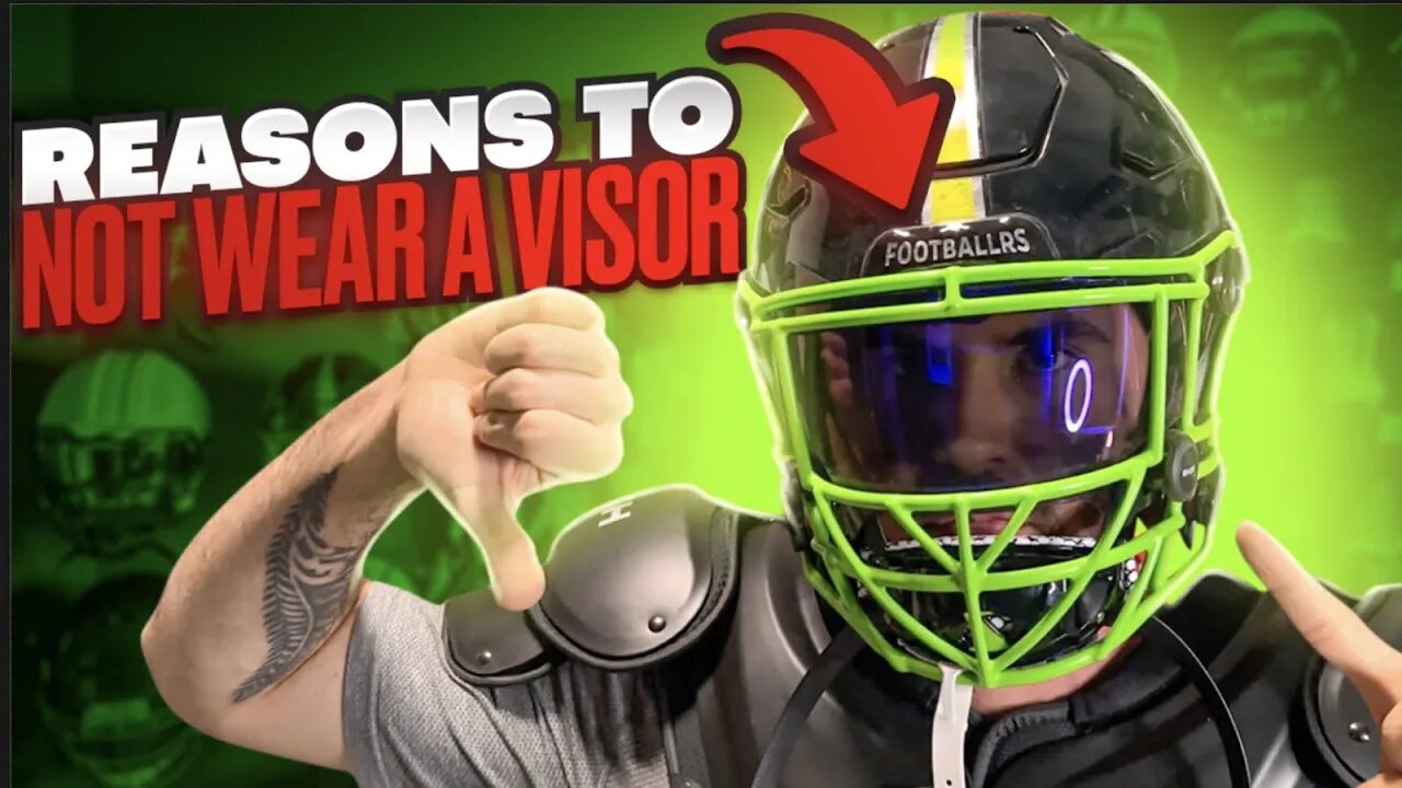 Why You SHOULD NOT Wear a Football Visor