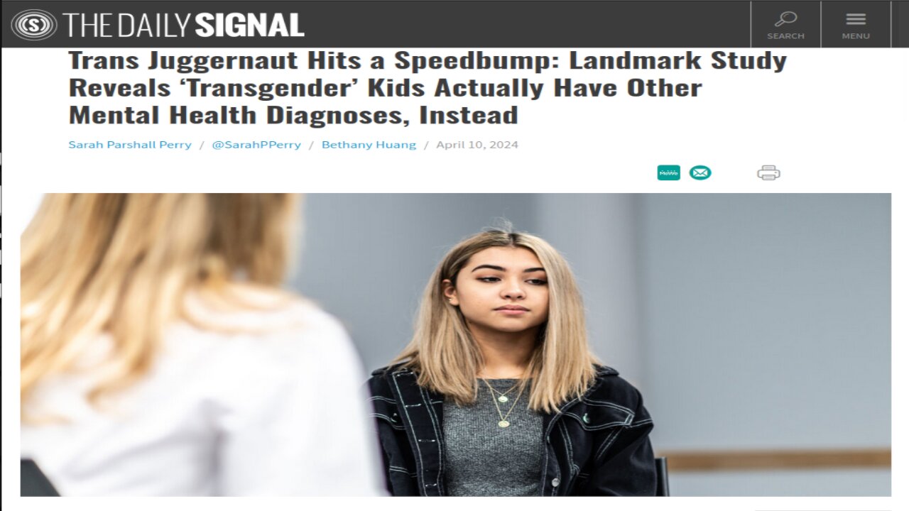 Transgenders Have Bigger Mental Issues Than "Gender Dysphoria"