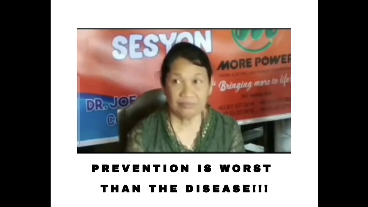 PREVENTION is WORST than the DISEASE!!!