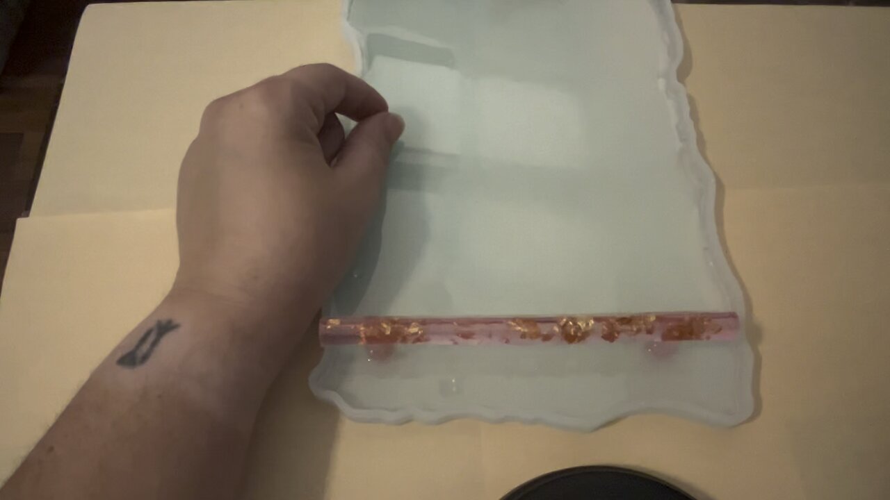 Hand painted tray