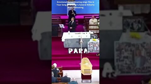 Emotional Ronan Keating sings This Is Your Song at brother's funeral #shorts #ronankeating #funeral