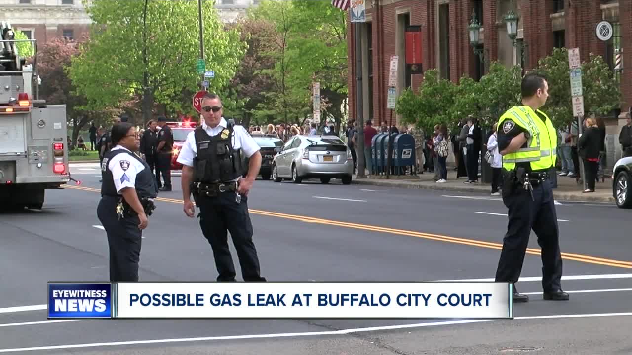 Possible gas leak at Buffalo City Court