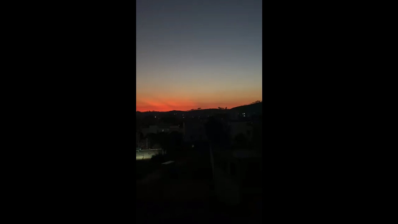 On a summer evening, the sunset is so beautiful