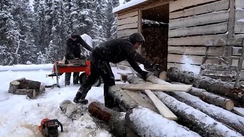Cold Weather at the Cabin Life in Alaska 12