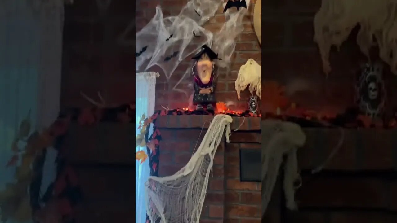 Classy Scary Fireplace Halloween