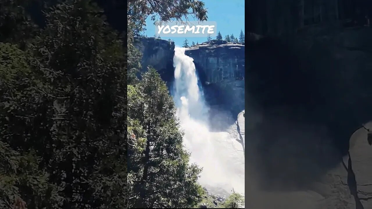 Yosemite National Park waterfall GreenMangoes #viral #shorts #waterfall #viralshorts #beautiful