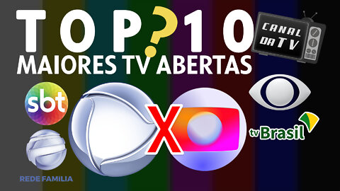 TOP10 Maiores emissoras de TV do Brasil