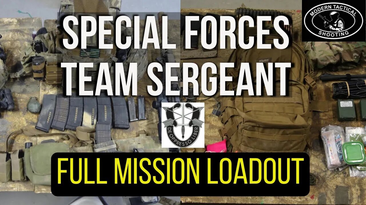 Special Forces Team Sergeant Full Mission Loadout