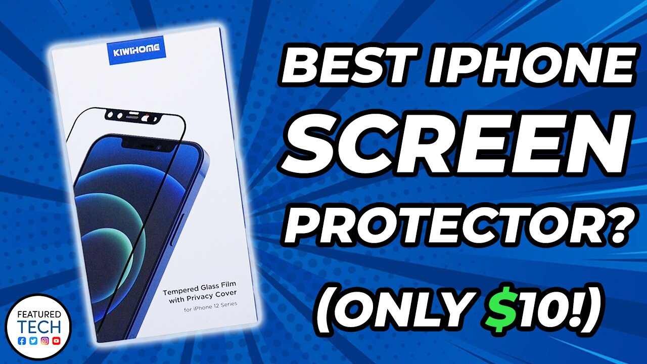 Best iPhone 12 Screen Protector? | KiwiHome Tempered Glass Screen Protector | Featured Tech (2022)