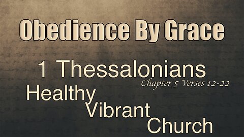 CFC Sunday Sermon - November 24, 2024 - Obedience By Grace