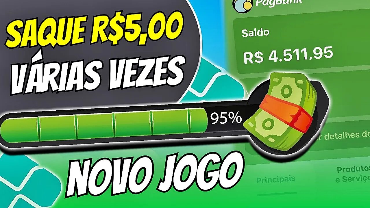 [SAQUE R$5,00 VÁRIAS VEZES] *NOVO* JOGO que GANHA DINHEIRO de VERDADE via PIX em 2023