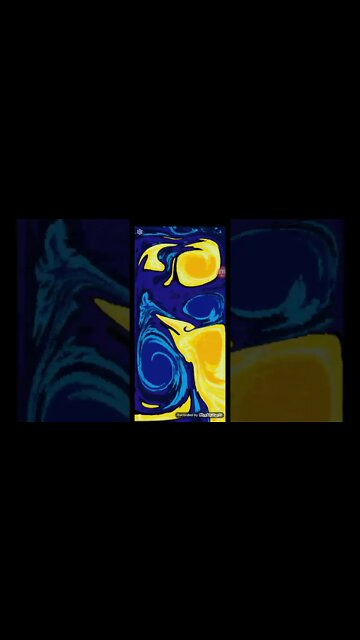 #shorts Magic fluids app for Android. blue and yellow goo 5