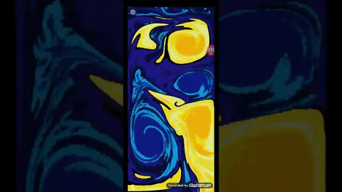 #shorts Magic fluids app for Android. blue and yellow goo 5