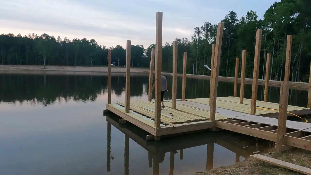 Finishing the Dock: Part 1 - 5 Acre Pond Series