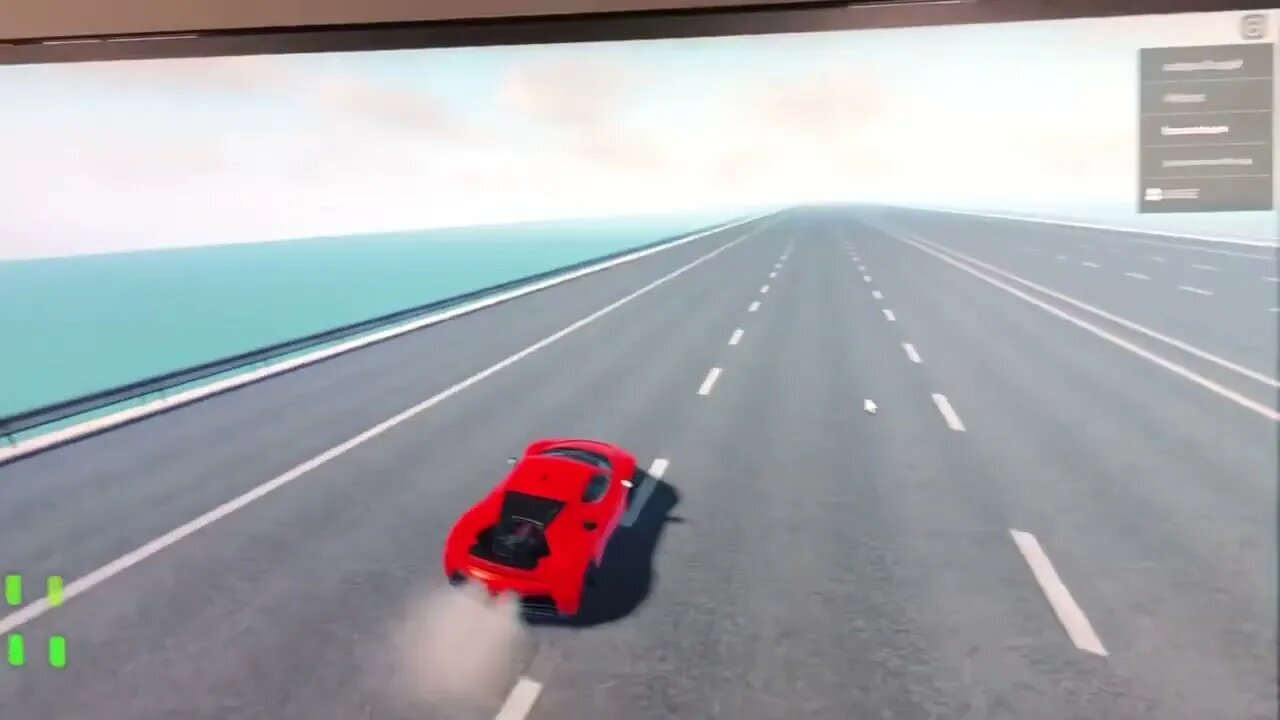 Bro just crashed into car part..