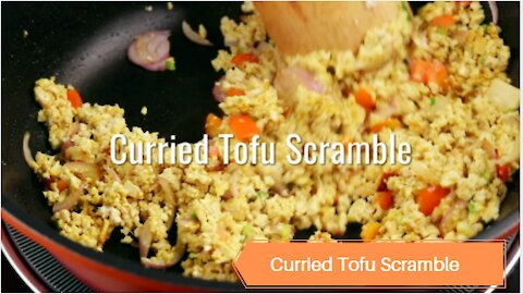 Keto Diet Curried Tofu Scramble #Recipes #Keto