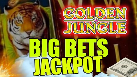 GOLDEN JUNGLE JACKPOT ON HUGE BETS!! WINNING MASSIVE