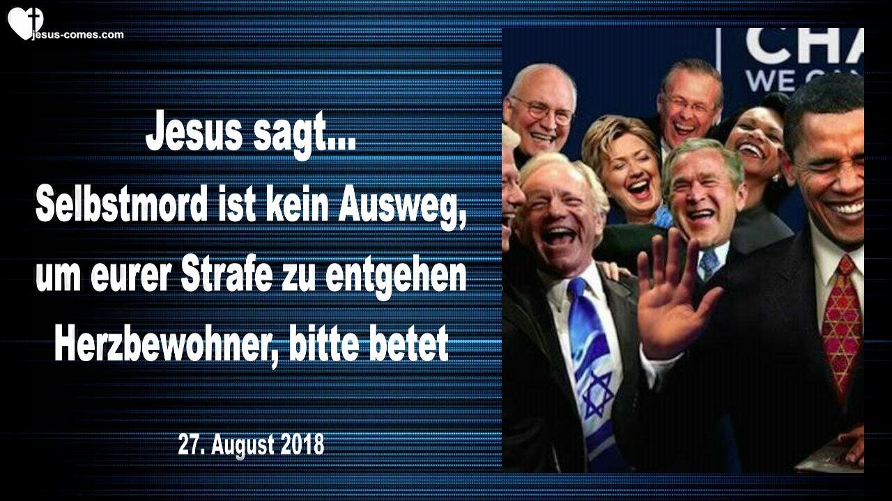 Selbstmord ist kein Ausweg... Bitte Herzbewohner, betet für sie !... ❤️ Liebesbrief von Jesus