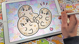 how to Draw Kawaii Potatoes by Garbi KW