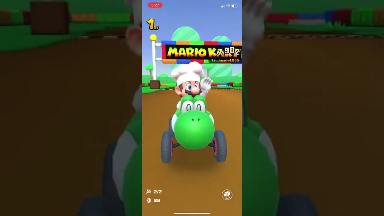 Mario Kart Tour - Turbo Yoshi Gameplay (Singapore Tour Token Shop Reward Kart)