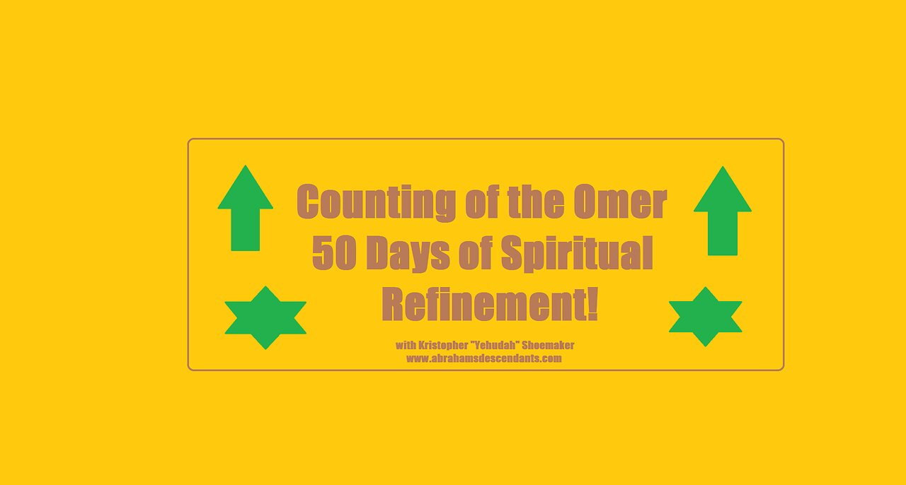 COUNTING OF THE OMER DAY 1