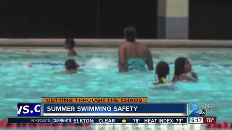 Making sure your family is safe for swim time this swimmer