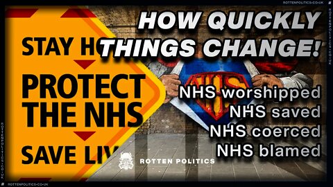 NHS worshipped NHS saved NHS coerced NHS blamed