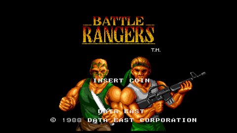 Battle Rangers Arcade Game, Data East 1988, playthrough