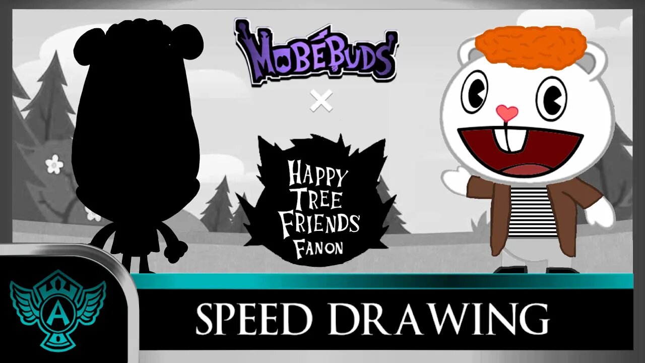 Speed Drawing: Happy Tree Friends Fanon - Rick | Mobebuds Style