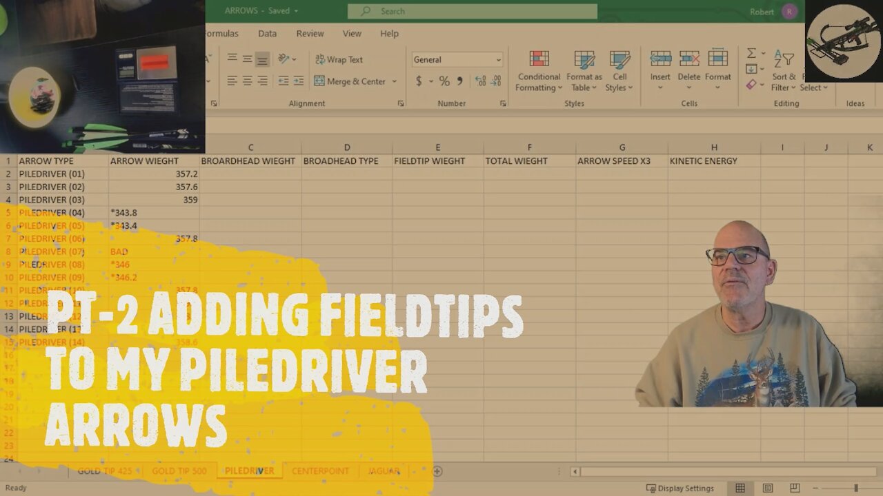 PT 2 RE DOW PILEDRIVER ARROWS ADDING FIELDTIPS