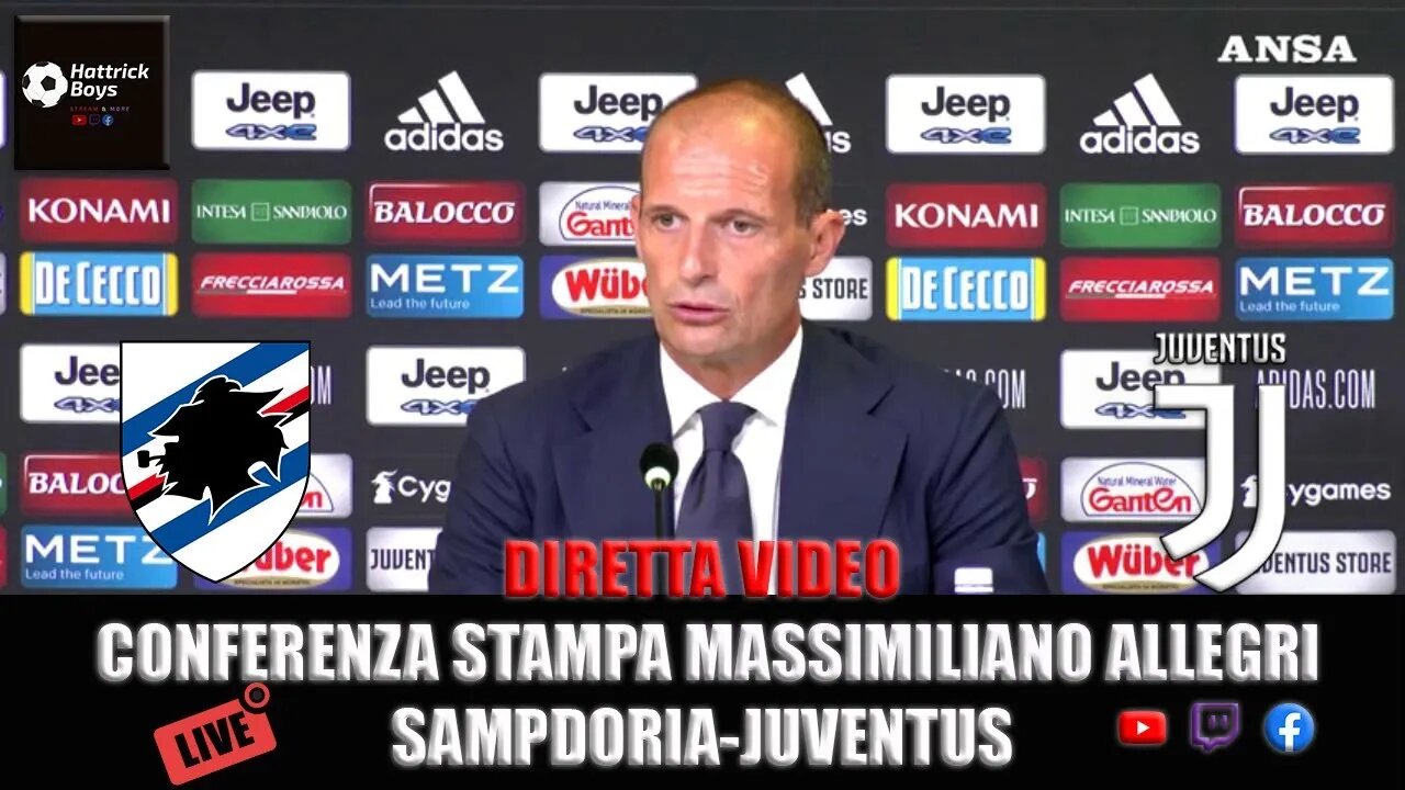 CONFERENZA STAMPA PRE PARTITA SAMPDORIA JUVENTUS - MASSIMILIANO ALLEGRI