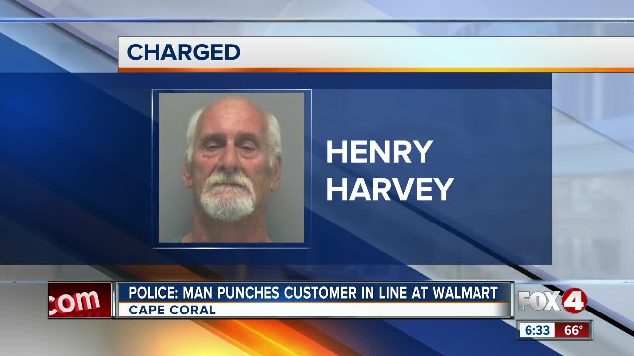 Customer punched over taking too long at register in Cape Coral Walmart