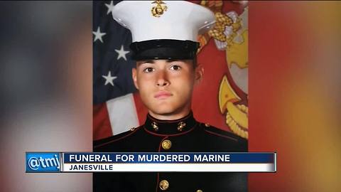 Flags at half-staff for fallen Wisconsin Marine