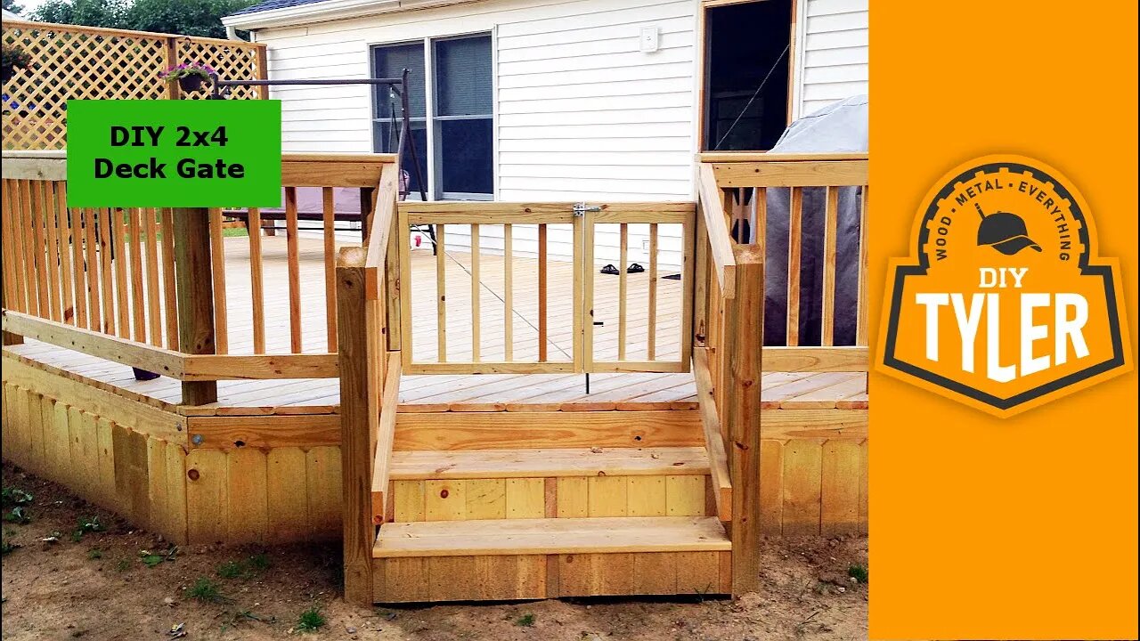 DIY 2x4 Deck Gate