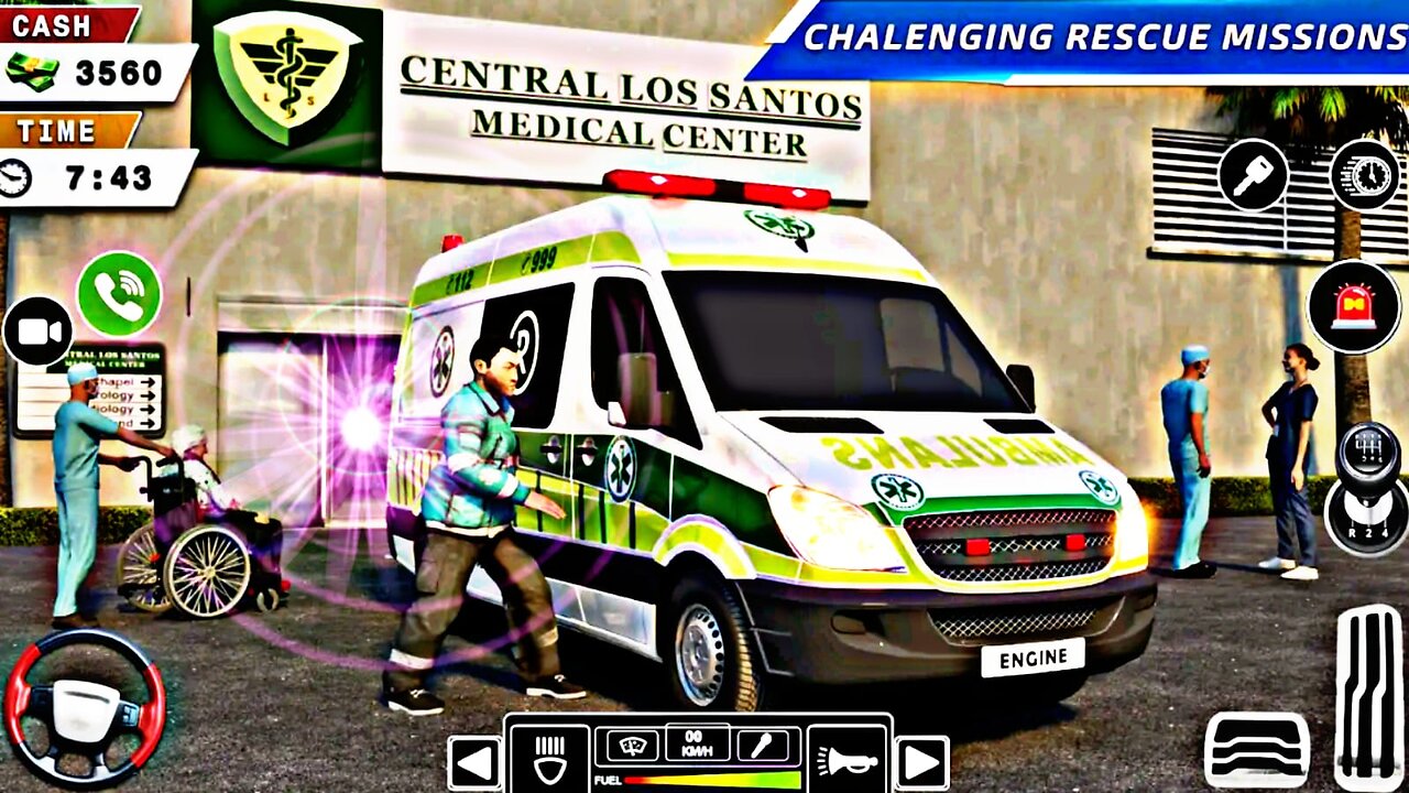 Ambulance Emergency Driving Simulator Doctor Rescue Van Driver Android GamePlay