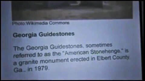 The Mysterious Georgia Guidestones ~ Is It a Monument to Depopulation-