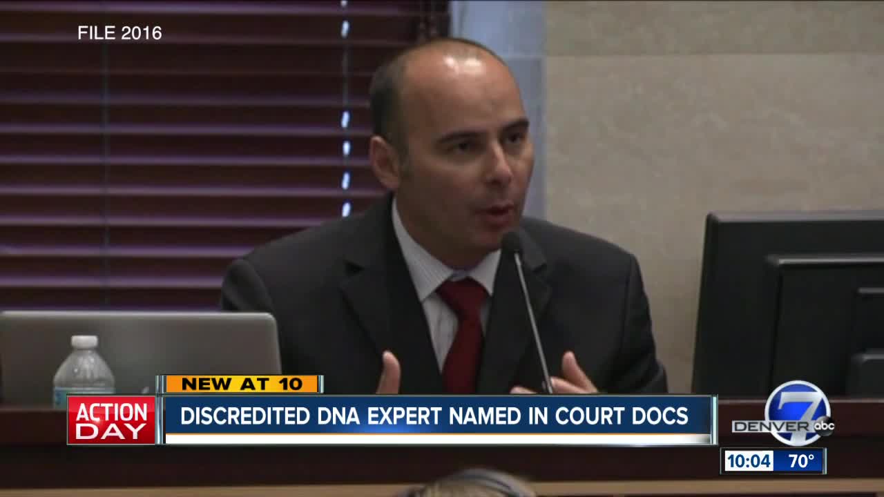 Discredited DNA expert named in court docs