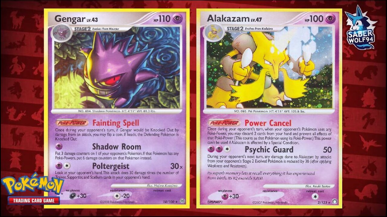 Pokemon TCG Gengar Alakazam Deck 2008-2009 Format!!