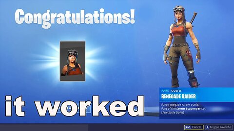 unlocking RENEGADE RAIDER in 2019 fortnite