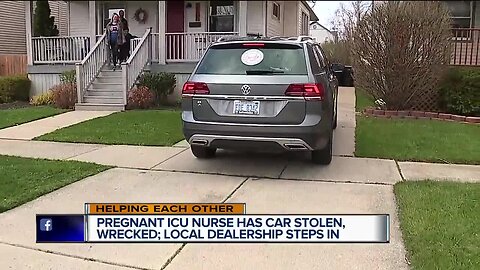 LaFontaine Automotive Groups helps pregnant nurse whose case was stolen