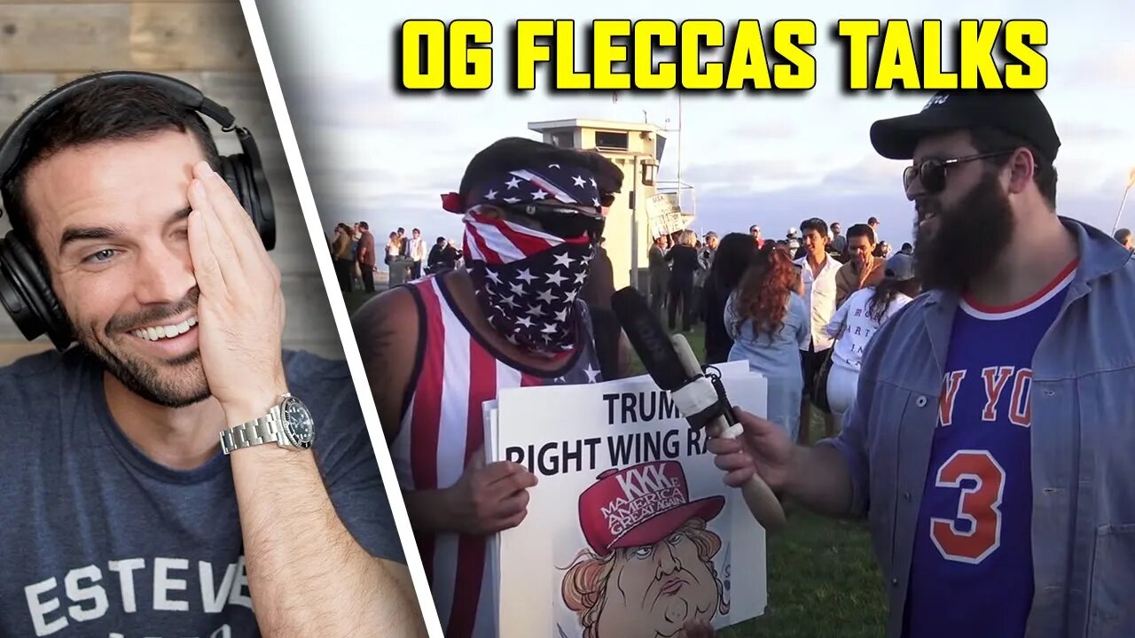 ANTIFA Gets Violent At Trump Protest in Laguna Beach | REACTION To OG FLECCAS TALKS